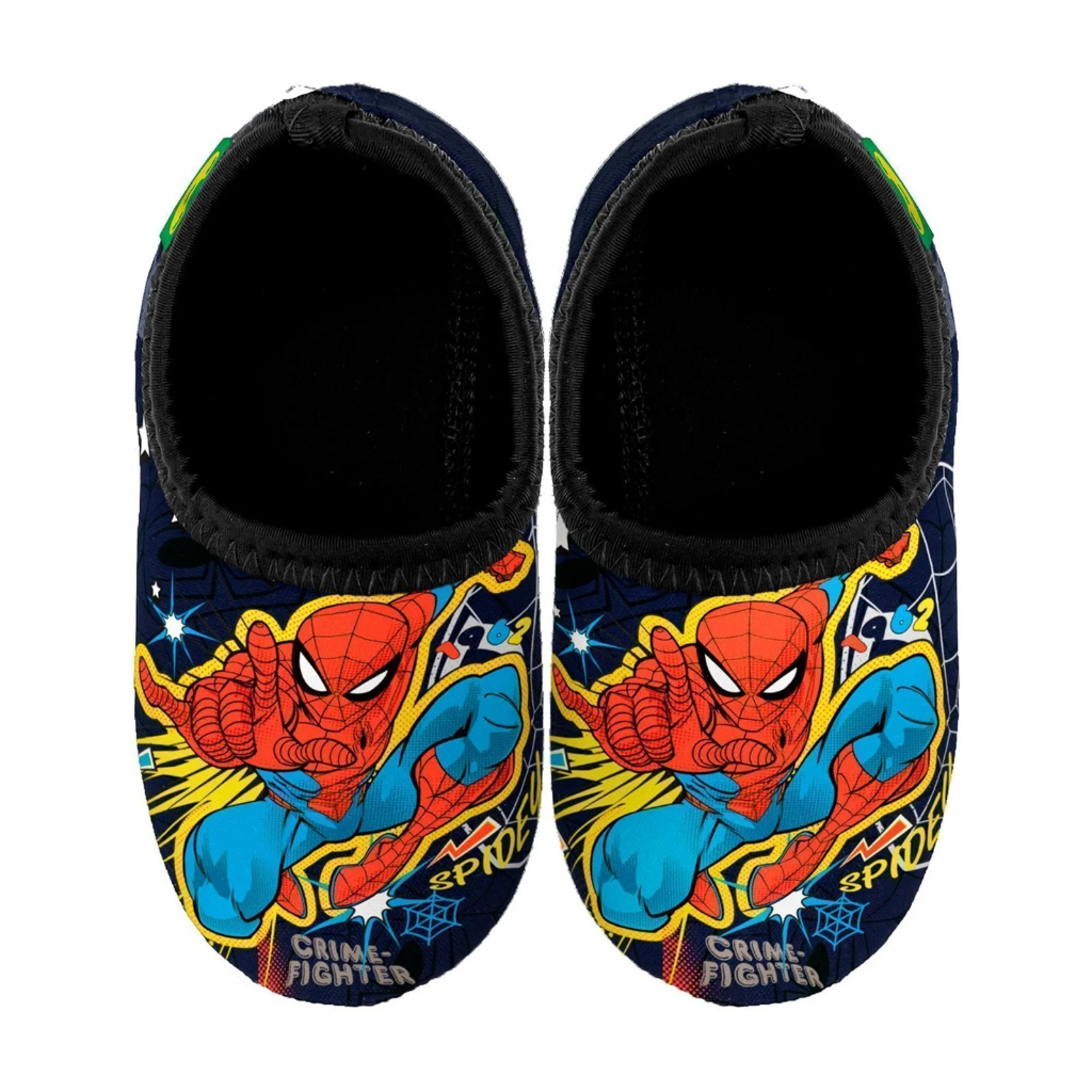 Sapatilha Sapato Homem Aranha Neoprene Antiderrapante Infantil uFrog Fit (Tamanho 17-18)
