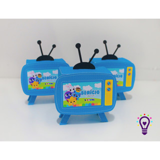 Kit 5 caixas TV bolofofos personalizada