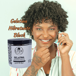 Gelatina Preta Black para Hidratação Finalizador cabelo cacheados ondulados #deliriodoscachos Super Definição Deyaf Capilar 500G - Instituto Beleza Rara