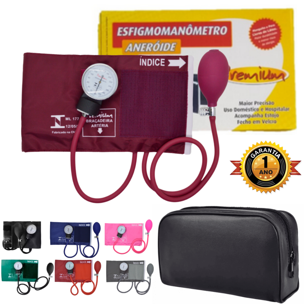 Aparelho Pressao Aneroide Esfigmo Velcro Pa Med Barato Estagio Enfermagem