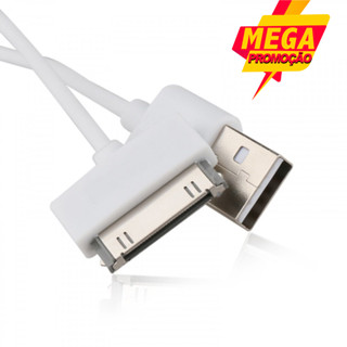 Cabo Carregador Usb 30 Pinos P/ iPhone 4 4s iPad iPod Cabo de Dados
