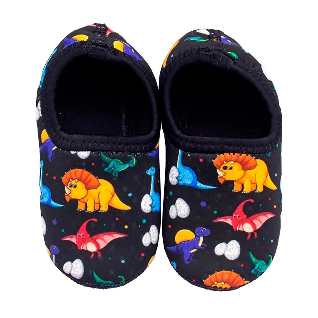 Sapatilha Sapato Dinossauros (Tamanho 13/14 ou 17/18) Neoprene Antiderrapante Infantil uFrog Fit