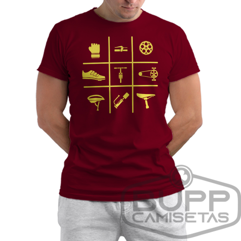 Camiseta Ciclismo Mountain Bike Camisa Esporte Speed Bicicleta Masculina Várias Cores 100% Algodão