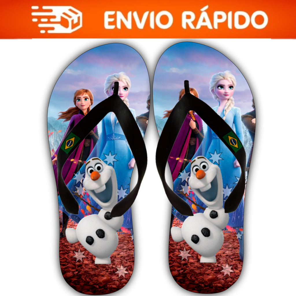 Chinelo Infantil Frozen Ben10 Pequena Sereia Hello Kitty Melhor Preço