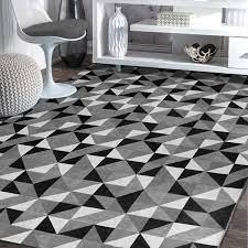 Tapete tonton emborrachado 3,00 x 2,00 Geometrico preto e cinza