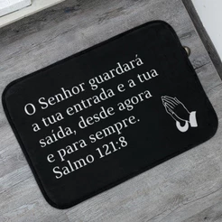 Tapete de Porta O Senhor Guardará 40x60 Antiderrapante