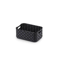 Cesto Caixa Organizador Retangular Rattan 520ml Arthi