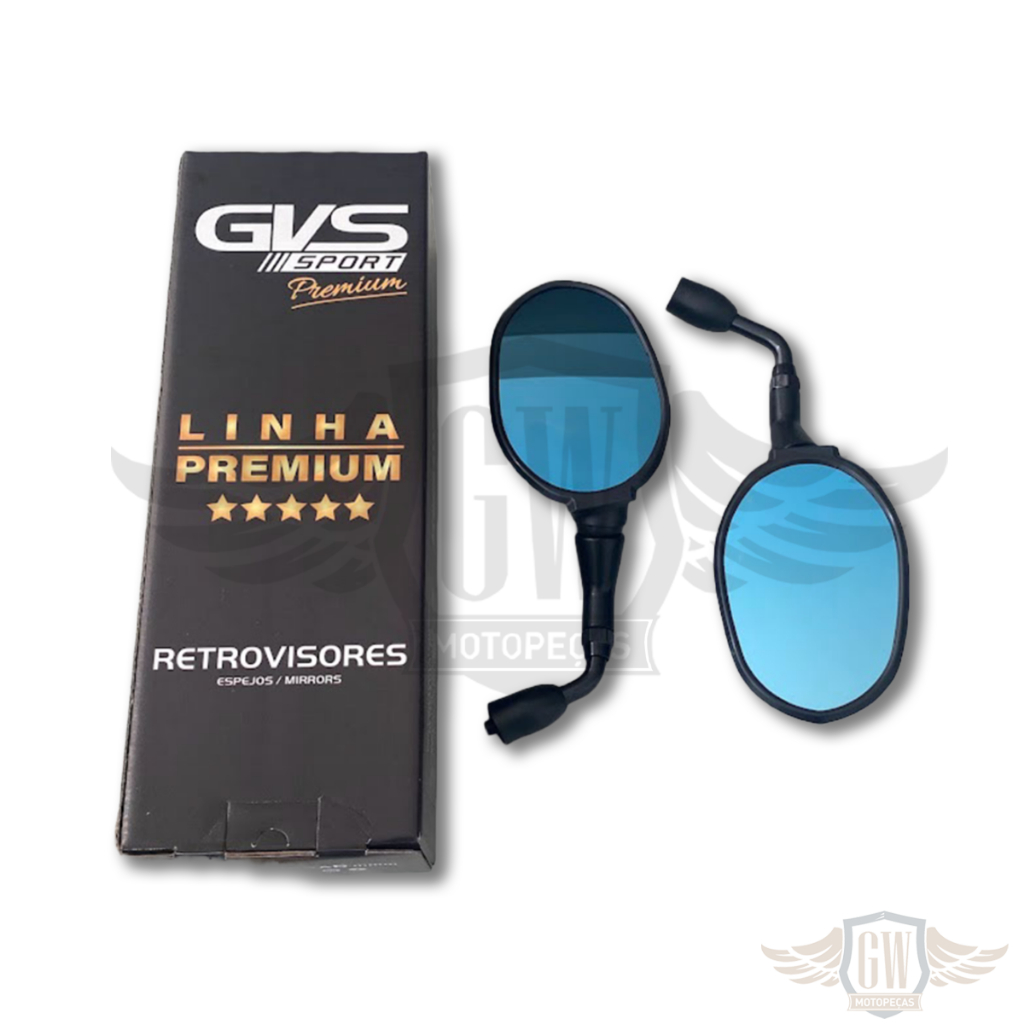 Retrovisor Gvs Triumph Tiger 800 Curto Honda Convexo Azul em Oferta na Shopee