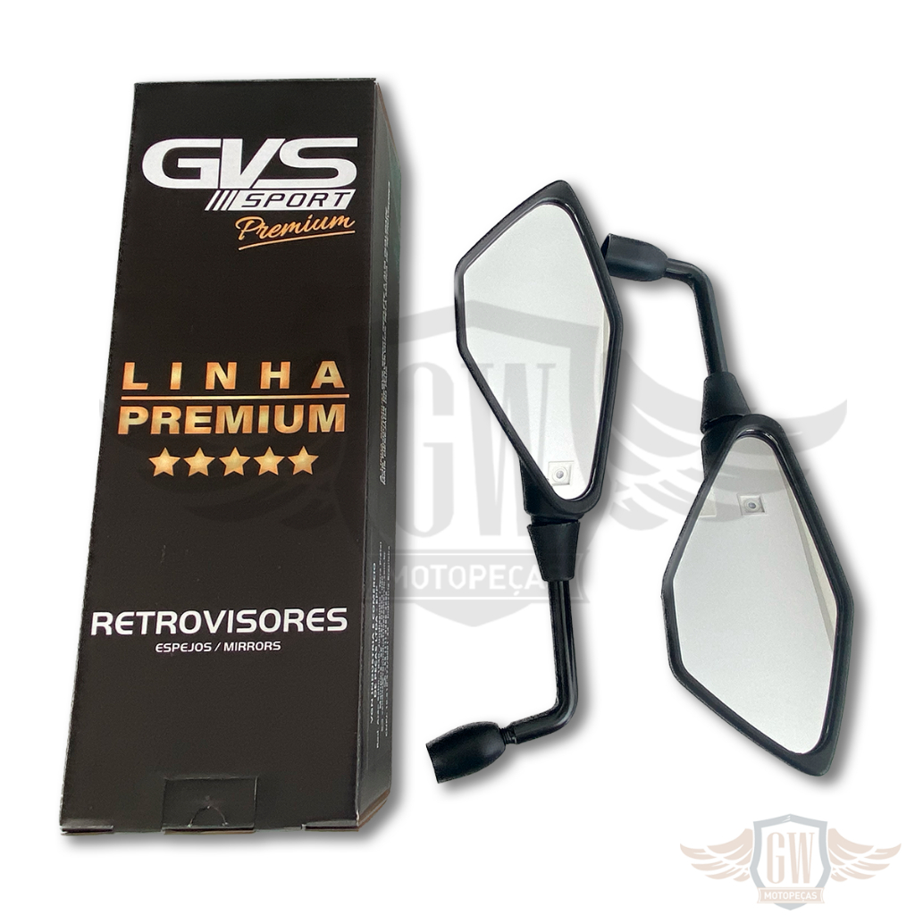 Retrovisor Gvs Kawasaki Z400 Rebaixado 90 Honda Convexo em Oferta na Shopee