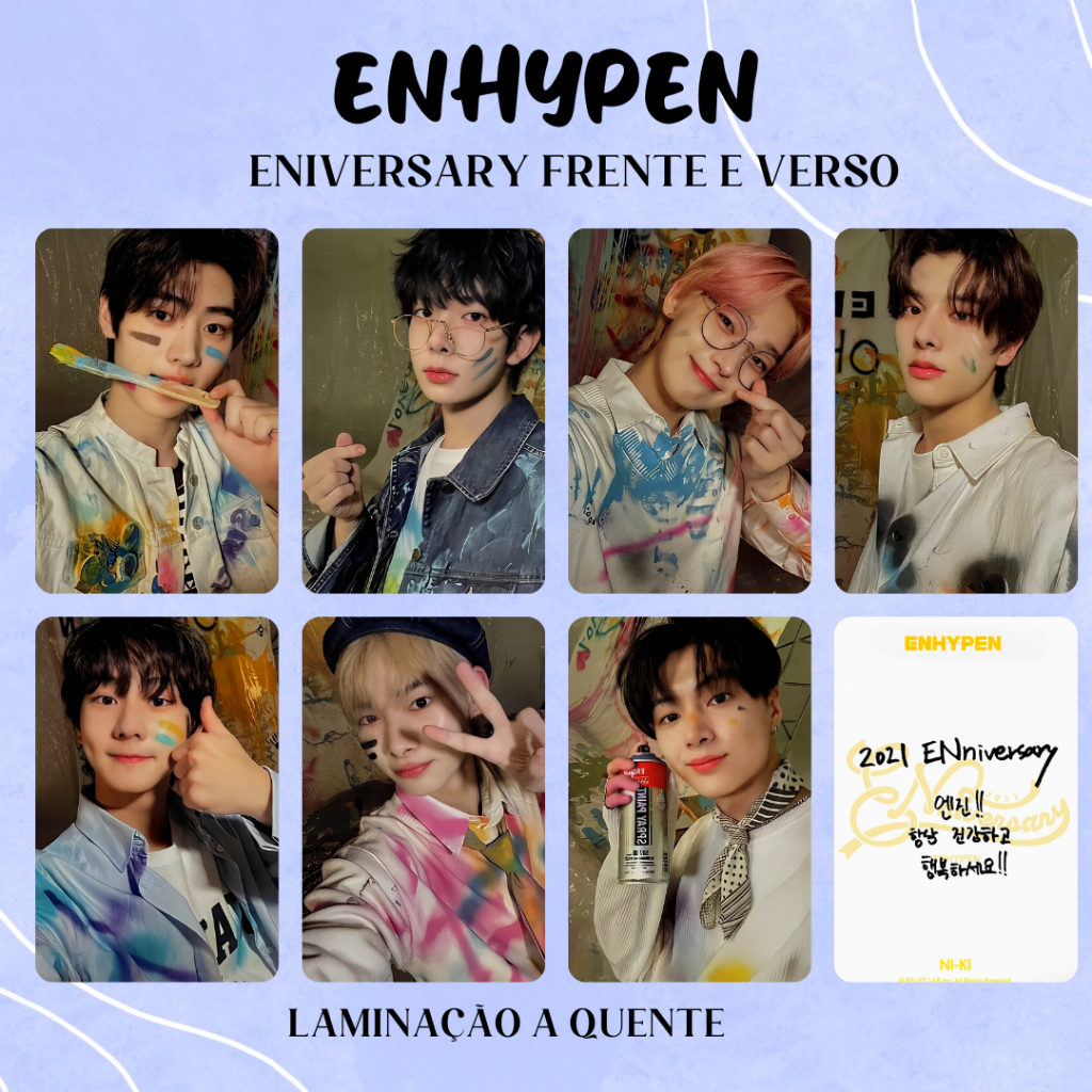Photocards Enhypen Enniversary Fanmade