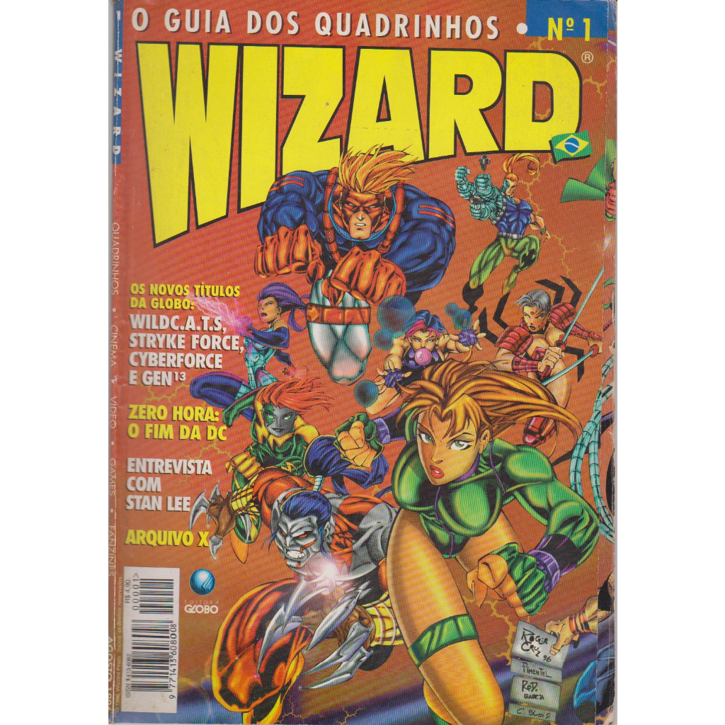 Revista Wizard Brasil 1º Edição Nº 1 ao Nº 12 Editora Globo