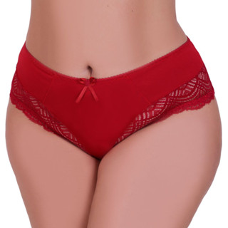 Calcinha Plus Size com Detalhe de Renda Tanga Grande Valéria