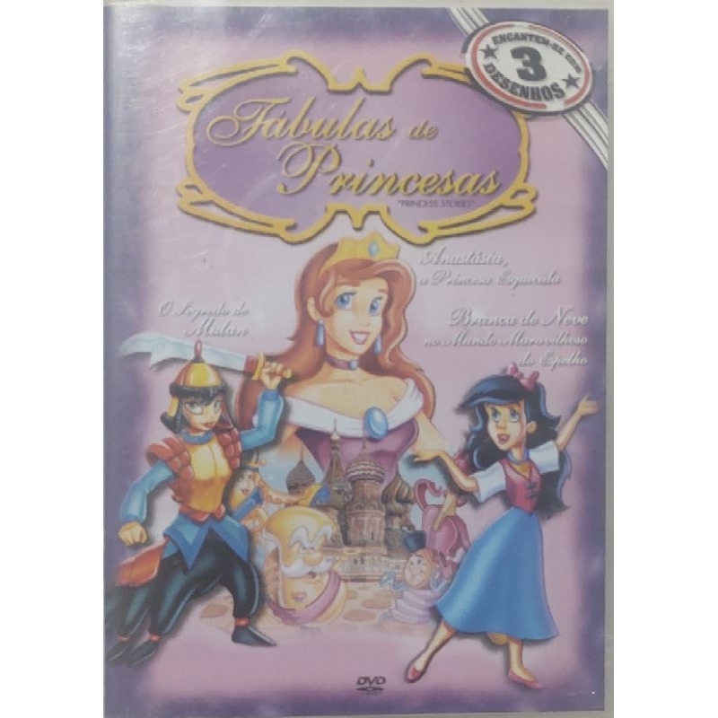 Dvd Fábulas de Princesas Otimo Estado
