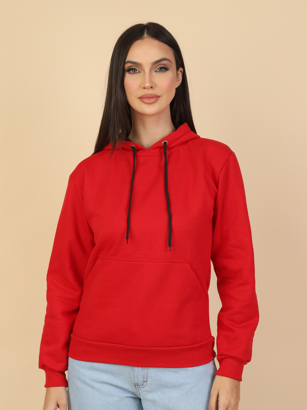 Blusa De Frio Moletom Feminina Sem Ziper Fechado Liso Direta Da Fabrica