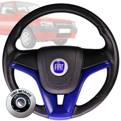 Volante Esportivo cruze azul fiat azul para Uno Fire Palio Siena Punto Strada Stilo Mille Fiorino