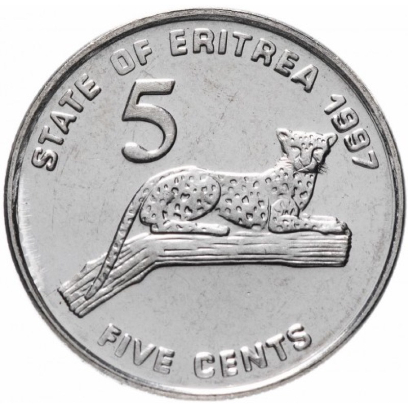 Moeda -> Eritreia Fc 🇪🇷 -> 5 Cents -> África