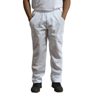 Calça Branca Para Açogue Açogueiro Cozinha Padeiro Pizzaiolo promoção