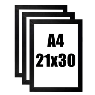 Kit 3 molduras Para quadros A430x21 Acompanha ( Fundo eucatex e Acetato) em Oferta na Shopee