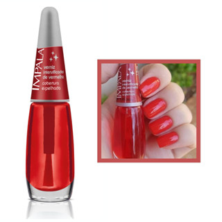Esmalte Verniz Vermelho Mais Brilho e Durabilidade Impala em Oferta na Shopee