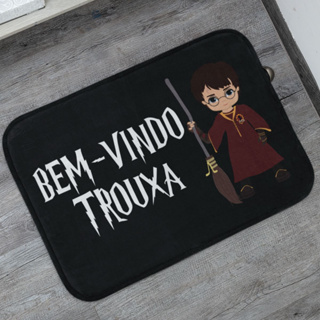 Tapete de Entrada Bem-Vindo Trouxa 55x35cm Antiderrapante em Oferta na Shopee