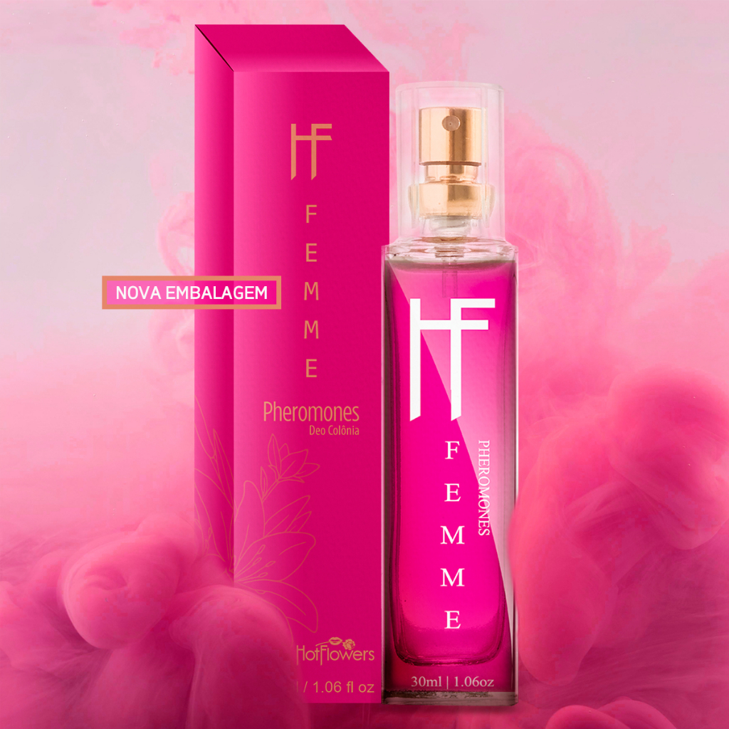 Perfume feminino com Feromônio Afrodisíaco Deo Colonia HF Femme Pher 30 ml - SexyShop em Oferta na Shopee