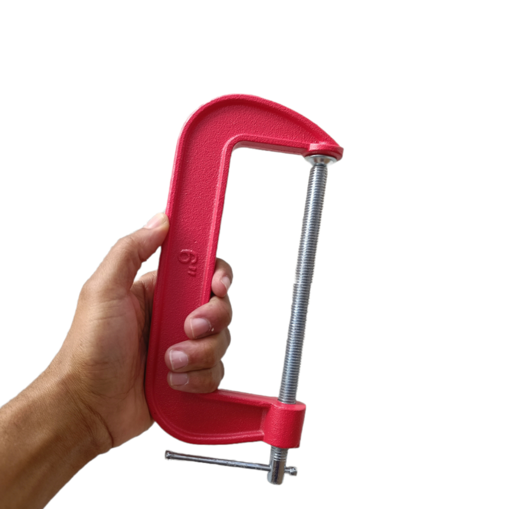Grampo Sargento Tipo C 6 Polegadas em Ferro Reforçado