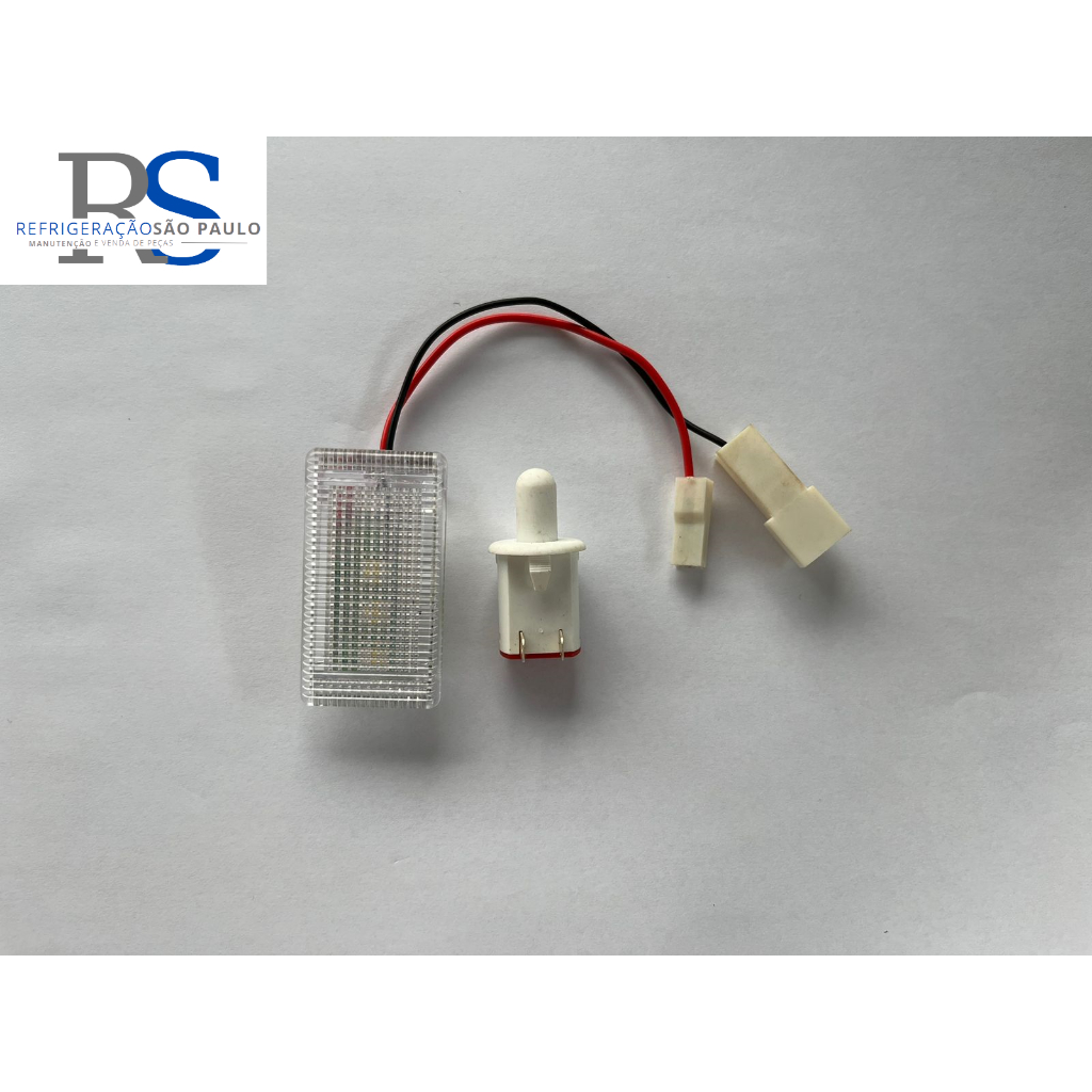 Lâmpada + Interruptor Para Geladeira De Caminhão Elber