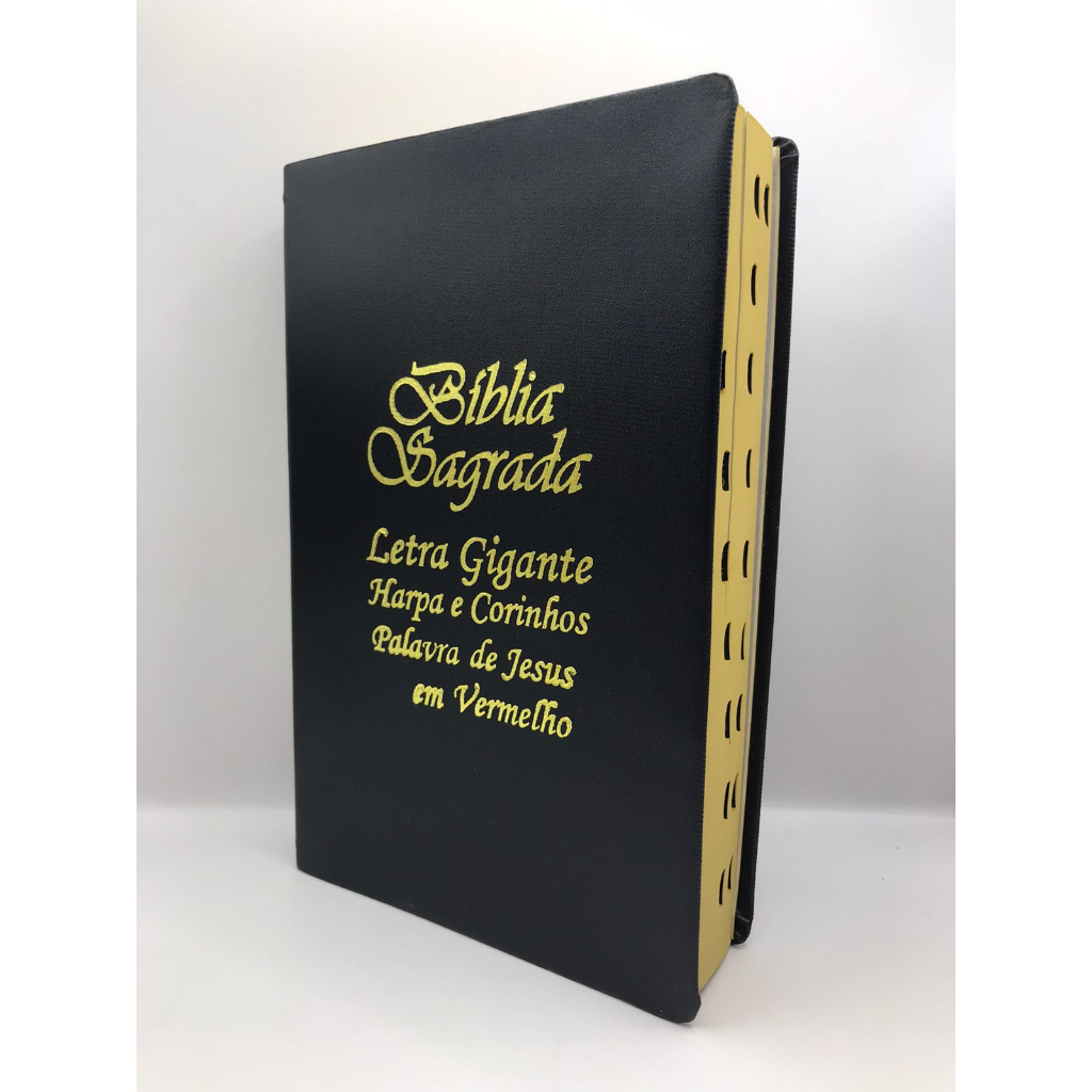 Kit 6 Bíblias Sagrada Tamanho Grande com Harpa Palavras de Jesus em Permelho em Oferta na Shopee