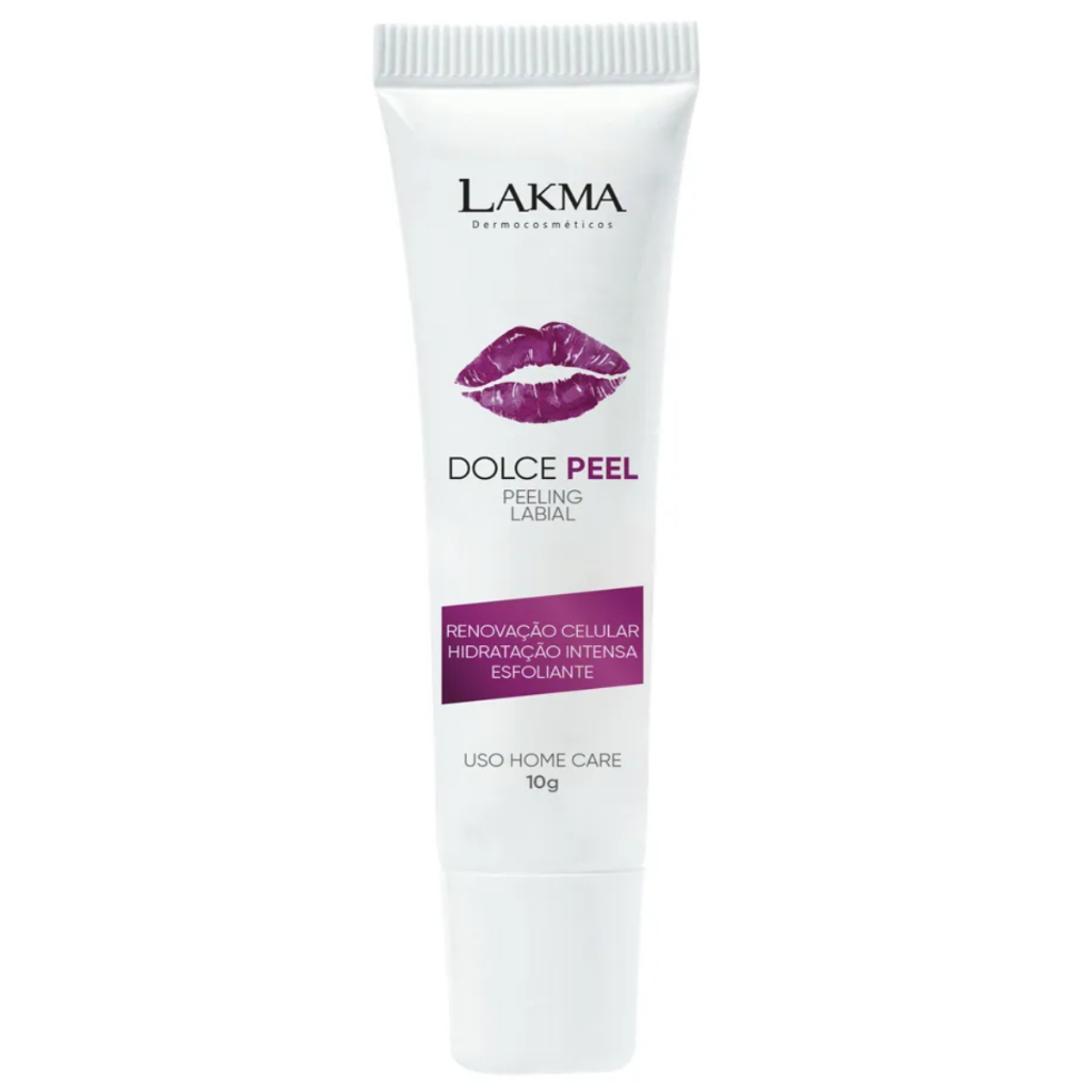 Peeling Labial Dolce peel Tratamento aspereza e ressecamento dos lábios 10g LAKMA