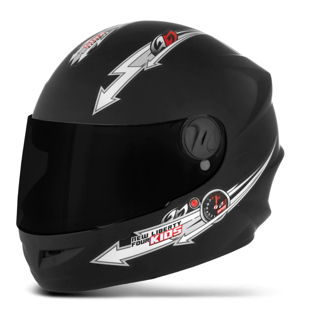 Capacete Liberty Four Kids Pro Tork Viseira Fumê Tamanho 54 infantil