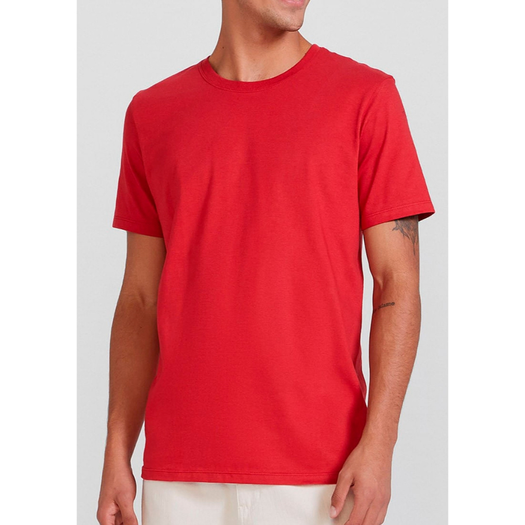 Camiseta Masculina Hering 201 em Malha de Algodão