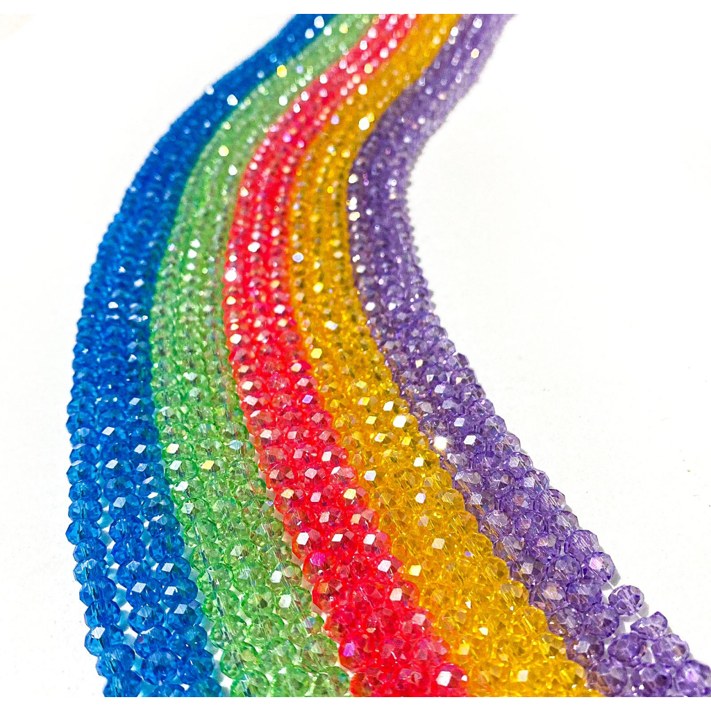 02 fios de cristal 8MM - Para guias, pulseiras, colares, japamalas e artesanatos no geral.