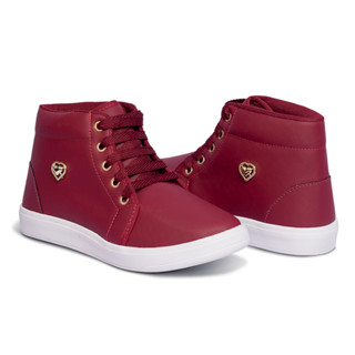 Botinha Casual Feminina Cano Curto Baixo Médio Tênis Bota Moda Tenis Academia Solado Antiderrapante Lançamento - Leila Soares