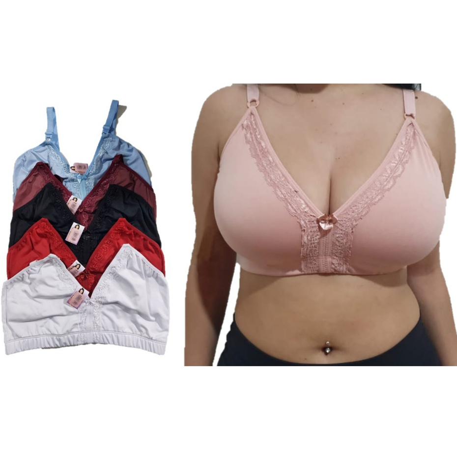 Kit 2 Sutien Sutiã Sutian Plus Size Extra Reforçado Seios Grandes Sem Bojo Lycra Silicone Liso 40 - 42 - 44 - 46 - 48 - 50 - 52 - 54 - 56