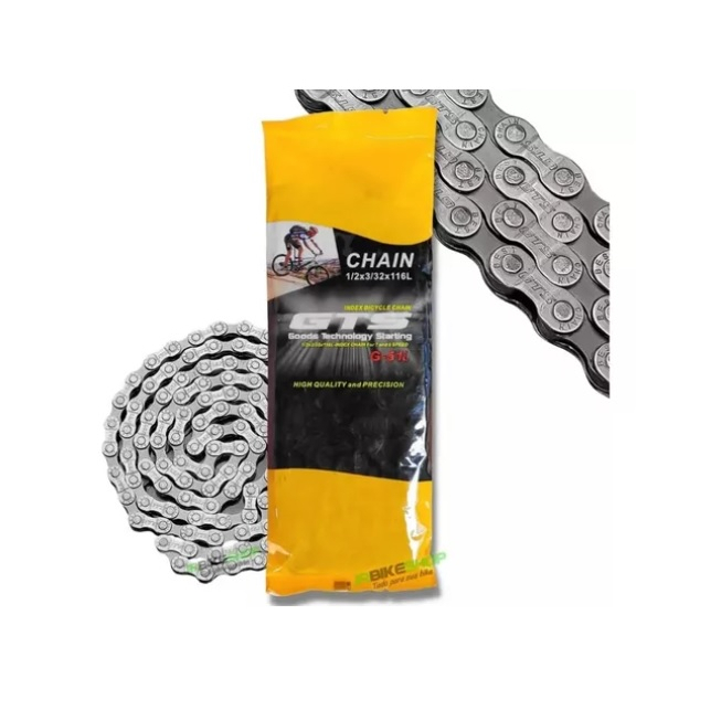 Corrente Fina Indexada 7v 8v Gts 21 / 24 Marchas 116 Elos Original