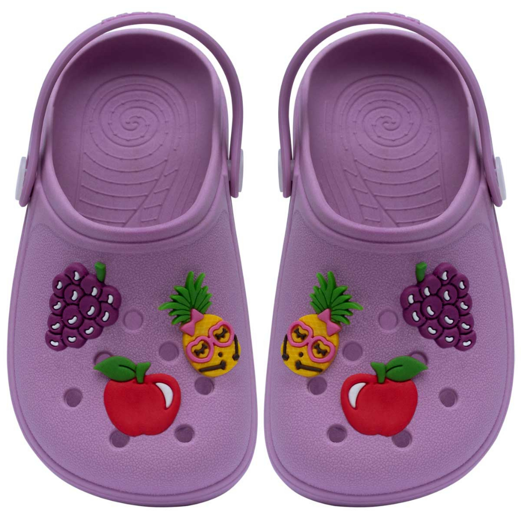 Sandalia Babuche Infantil Nº 19 ao 36 Menina Chinelo Calce Fácil Frutas 12.19