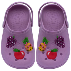 Sandalia Babuche Infantil Nº 19 ao 36 Menina Chinelo Calce Fácil Frutas 12.19