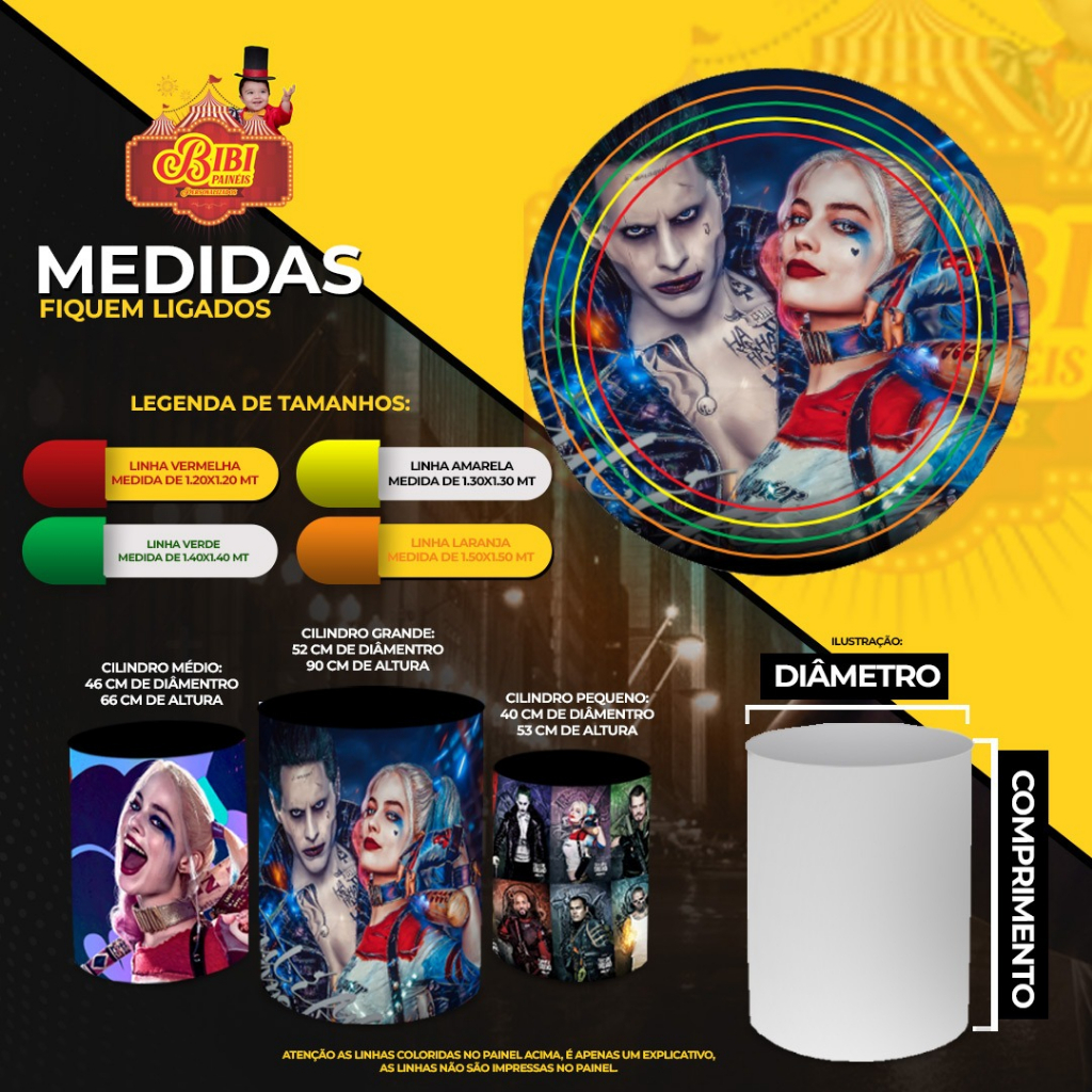 Kit Capa Painel de Festa Veste Fácil + Trio Cilindros Bolofofo Decoração