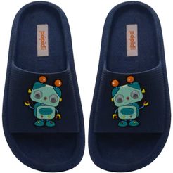 Chinelo Estilo Nuvem Infantil Robo N° 25 ao 40 Slide Menino Masculino 12.78