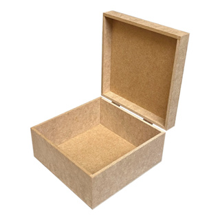 Kit 2 Caixa Lembrancinha 20x20x10 Lisa Com Dobradiça - MDF em Oferta na Shopee