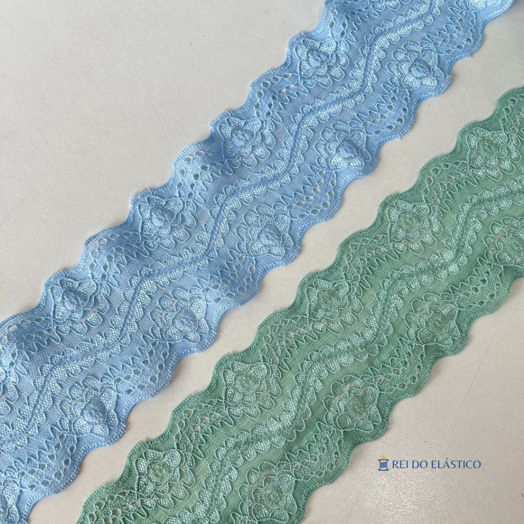 2 METROS Renda Estreita Elastano para Lingerie - Nybc 62mm 6,2cm para Cos Calcinha em Oferta na Shopee