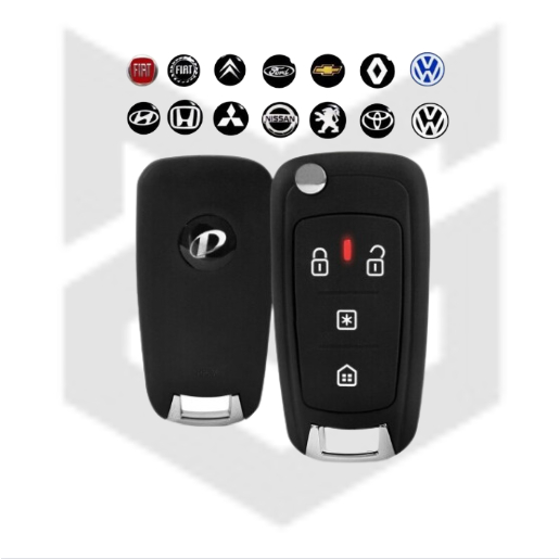 Capa Carcaça Reposição Chave Canivete Alarme Positron PX80 + Emblema A Sua Escolha em Oferta na Shopee