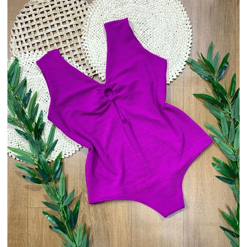 Body Argola Plus size tecido 3D Zig zag Premium Extra grande até o 58