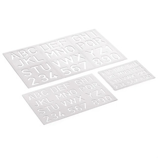 Kit Gabarito Normógrafo Cristal - Waleu | Régua | Material Escolar | Papelaria em Oferta na Shopee