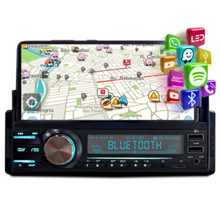 Som Automotivo Usb Bluetooth Sd C/ Suporte E Carrega Celular em Oferta na Shopee