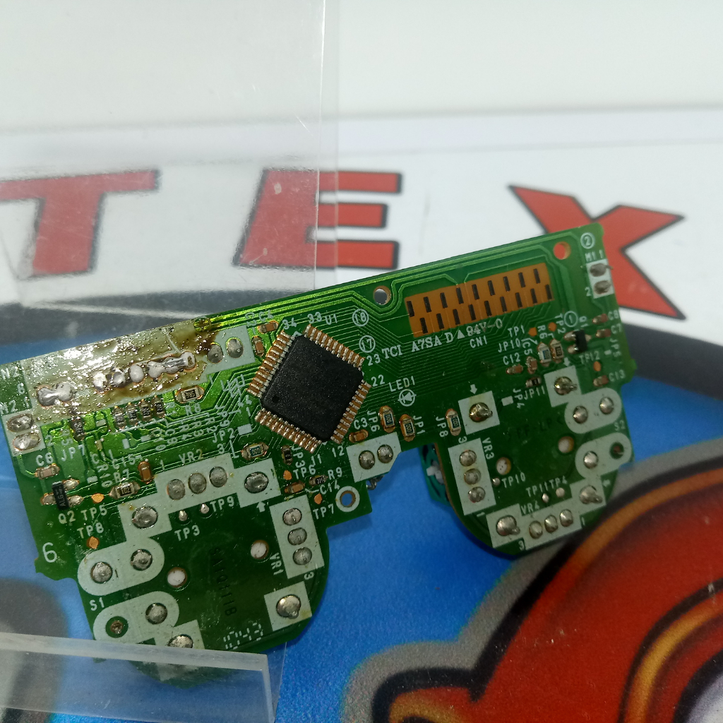 defeito sucata placa joystick playstation 2 slim