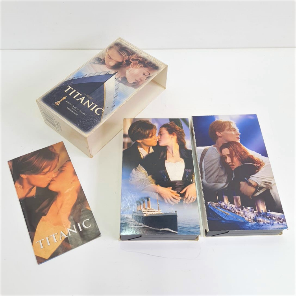 Box Titanic Edição Limitada 2 Vhs - Leonardo DiCaprio - Kate Winslet