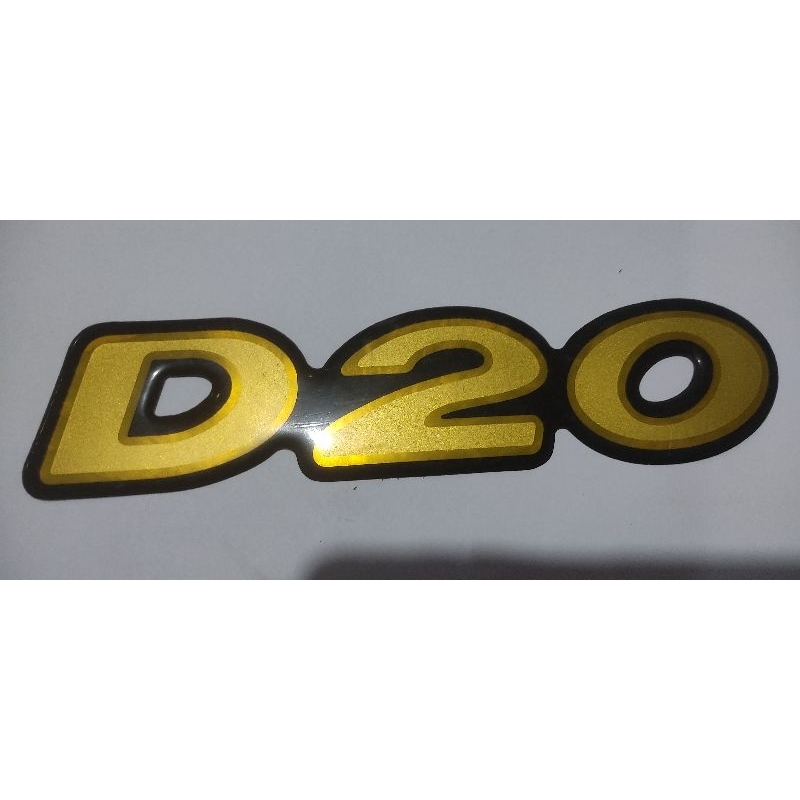 Adesivo Emblema Chevrolet D20 Resinado Dourado D20r02 Fk
