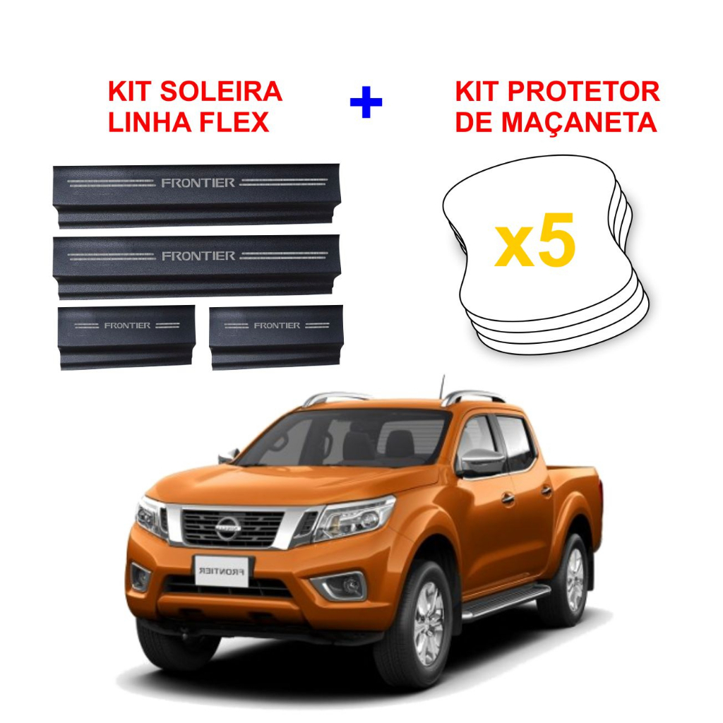 Nissan Frontier Kit Soleira E Protetor De Maçaneta