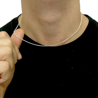 Corrente Masculina Curtinha 48 cm Prata 925 Folheada Grumet Amassada